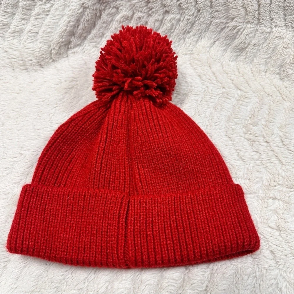 Baby GAP Red Mickey Mouse Embroidered Beanie Disney,M. EUC!